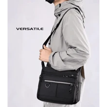 Luxury Large One Shoulder Bag Crossbody Bag Backpack Reinforced Crossbody Bag - 黑色 - 查看 3