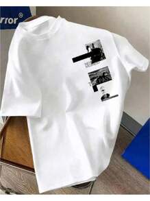 New Moment The Past Basic T-Shirt Men's Women's 100% Cotton Shirt - trắng - Xem 1