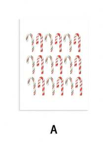 1 件带框墙壁艺术，适用于冬季节日装饰、圣诞树、糖果、家庭客厅装饰、无框圣诞节装饰、圣诞节装饰、圣诞树礼物装饰、感恩节婚礼家居装饰、家居装饰、秋季装饰、生日装饰、礼物派对用品、室内节日装饰、万圣节装饰、墙壁装饰、万圣节饰品 - 彩色 - 查看 9