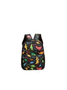 1入組兒童卡通紋路背包，隨機印刷位置