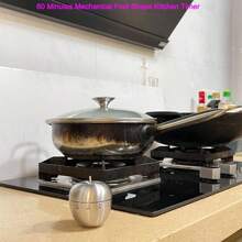 Dụng cụ nhà bếp hoàn hảo, Bộ hẹn giờ luộc trứng bằng thép không gỉ cho nhà bếp - Bộ hẹn giờ đếm ngược cơ học 60 phút, Nhắc nhở thời gian nấu thủ công, Thích hợp để nướng, nướng bánh, Quản lý thời gian - Kim loại, Dụng cụ nhà bếp không cần sạc, Bộ hẹn giờ luộc trứng bằng thép không gỉ cho độ chính xác đo lường tối đa! - Bạc - Xem 10