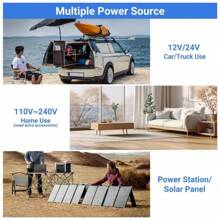 Smad 50L Car Refrigerator 12/24 D C Portable Refreigerator 2 Way Lid Opening Car Fridge With Removeble Basket Wheels Led Lighting -4℉-68℉ For Camping RV Travel And Home - US B Type Plug(110-127V) - View 5