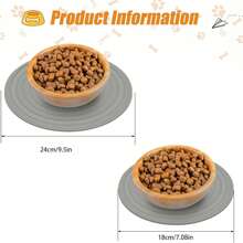 1 Tấm Thảm Thức Ăn Cho Thú Cưng Bằng Silicon, Thảm Cho Thú Cưng Ăn Chống Trơn Trượt, Dành Cho Chó Và Mèo, Thích Hợp Cho Thú Cưng Vừa Và Nhỏ - Nhiều màu - Xem 2