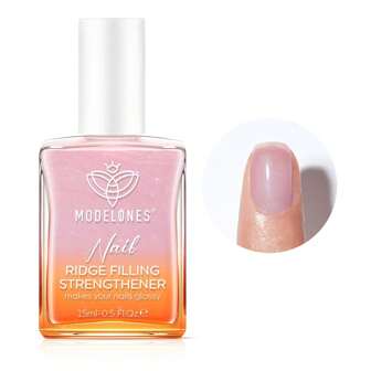 MODELONES Modelones Nagelhärter Extra Stark 8in1, Nagelpflegeprodukte, Nagelhärter Fur Brüchige Nägel, Rillenfüller, Nail Repair, Nagelwachstumformeln, Nagelverstärker, Nail Hardener,Nagelöl,Base Coat 15ML Rosa