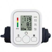 Baumanometro Digital Medidor De Presion Arterial Aparato Para Checar La Presion De Brazo Fácil Traslado Y Manipulación Práctico Para Mediciones Instantáneas Precisas De Presión - W6100 - Baumanometro - Blanco - Ver 6