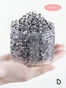 200/500pcs Girls Hair Ties With Box, Small Elastic Hair Bands For Ponytail, Thick Large Rubber Hair Rings, Daily Use Hair Accessories - Multicolor - View 7