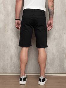 Men's Bermuda Shorts Jeans KIT With Elastane - Xám - Xem 2