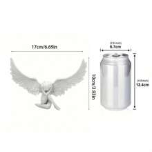 1pc Figure & Wing Shaped Decoration Craft Best - White - View 11