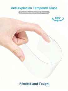 ZYONS Bộ 4 miếng dán cường lực mặt sau (2 miếng) + miếng dán cường lực mặt trước (2 miếng), chống rơi vỡ, chống trầy xước, tương thích với dòng 17 Pro Max/17 Air/16E/16 Plus/16 Pro/16 Pro Max/15/14/13/12/11/X/8/7 - 2 miếng dán mặt sau + 2 mặt kính trước - Xem 3