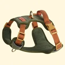 1pc Reflective Durable Pet Harness,Adjustable Webbing Make The Harness Well-Fitting For Dogs,Soft And Breathable Mesh Under The Fabric ,Pick Up The Dog Anytime With The Comfortable Handle