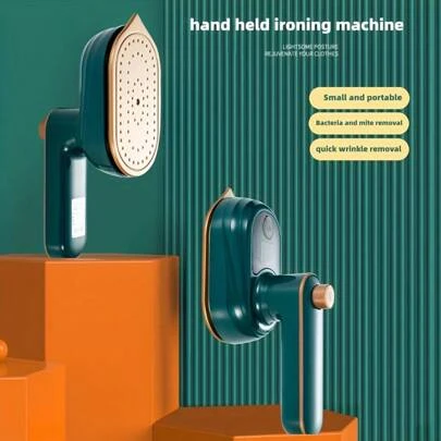 Mini Pro Steam Iron Rotatable, Handheld, Foldable, Portable Travel Garment Steamer With Advanced Steam Function, Easy To Use, And Space-Saving Design For Home And Travel Ironing Needs