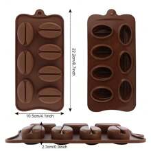 1/2 chiếc Khuôn làm đá viên hình trái tim + hạt cà phê 3D Xà phòng kẹo thạch cao thạch hạt cà phê Khuôn silicon 7 khoang Khay làm đá viên hình trái tim 1 oz, Khuôn silicon cho sô cô la, kẹo, xà phòng Khuôn silicon cho sô cô la, kẹo, xà phòng, khay làm đá viên - Nhiều màu - Xem 14