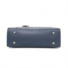 Túi xách da thật cho nữ & Túi đeo chéo, Họa tiết dập nổi da cá sấu, Túi tote thường ngày dung tích lớn, Quà tặng tuyệt vời cho mẹ, mẹ chồng, vợ - Màu xanh lam - Xem 10