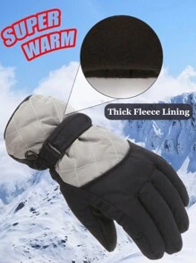 1 Pair Kids Warm Winter Snow Gloves, Cold Weather Ski Gloves For Outdoor Sports, Boys And Girls Ages 3-16