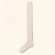 1 Đôi tất cao đến đùi lót nhiệt giữ ấm cho nữ, tất cao đến đầu gối, tất giữ ấm chân cho mùa đông - Nhiều màu - Xem 4