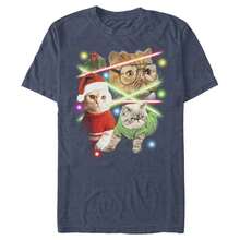 Men's Lost Gods Laser Cats T-Shirt - Màu xanh nước biển thạch nam - Xem 1