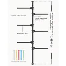 Free Standing Laundry Drying Rack, Extendable Indoor Outdoor Towel Clothes Hanger, No Drilling - Scalable - View 5