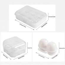 Schockfester Camping Eier Box, Anti-Riss Eier Halter, tragbare Schutzbox aus Kunststoff für Reisen - Verschiedenfarbig - Übersicht 10