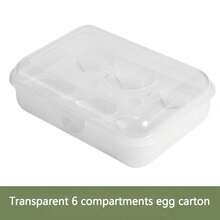 Schockfester Camping Eier Box, Anti-Riss Eier Halter, tragbare Schutzbox aus Kunststoff für Reisen - Verschiedenfarbig - Übersicht 7