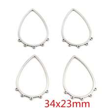 5pcs 316 Stainless Steel Charms Geometry Metal Stamping Blanks DIY Porous Connector Pendant Necklace Earring Accessories