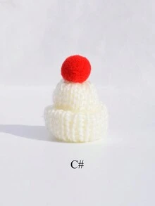 10 件迷你帽子，用于工艺品圣诞节，针织帽和围巾，红绿针织饰品，可爱娃娃衣服配件玩具装饰，圣诞节，圣诞装饰品，圣诞派对礼品，奇怪的东西，场景装饰，酷炫装饰，摄影道具，便宜的东西，圣诞节 - 彩色 - 查看 14