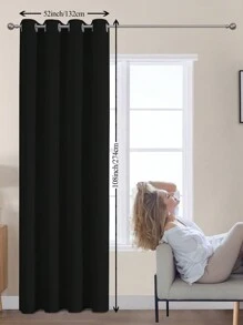 Estelar Textiler 1入組紫色臥室窗簾遮光窗簾房間客廳遮光窗簾