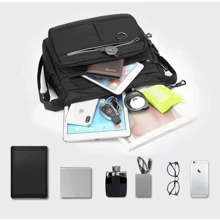 Luxury Large One Shoulder Bag Crossbody Bag Backpack Reinforced Crossbody Bag - 黑色 - 查看 7