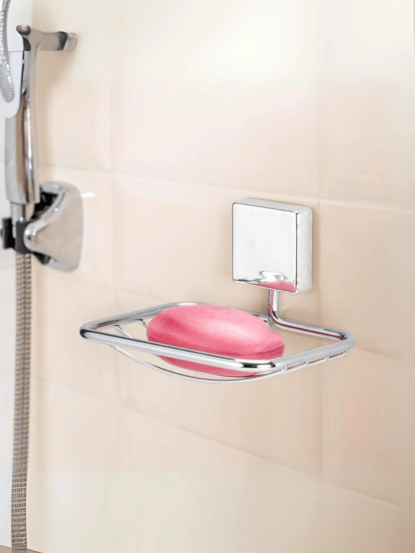 Wall-Mounted Soap Dish Black Silver Soap Holder With Plug And Screw - Bạc - Xem 1