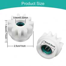 1/2/3Pcs Spin Mop Bucket Replacement Gears Compatible With O-Cedar And Spare Parts High Quality Materials Easy To Assemble For Kitchen Bathroom Cleaning Supplies - White - View 6