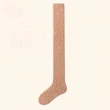 1 Đôi tất cao đến đùi lót nhiệt giữ ấm cho nữ, tất cao đến đầu gối, tất giữ ấm chân cho mùa đông - Nhiều màu - Xem 11