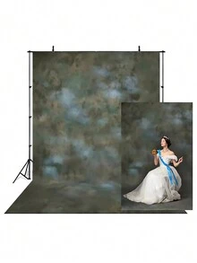 1pc Customized Photo Laeacco Vintage Abstract Background Blurred Blue Gradient Plain Shower Adult Portrait Photography Backdrop - Multicolor - View 45