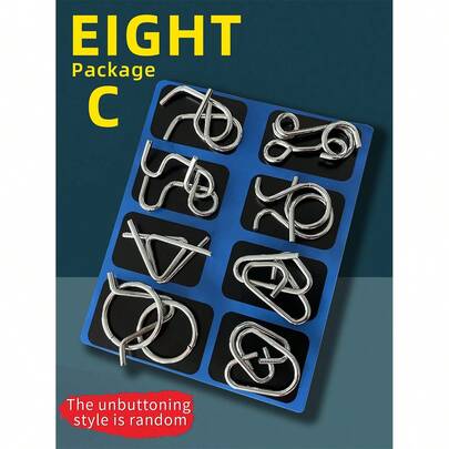 1套謎題拼圖(8入組)[c款]