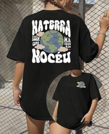 Basic Religious T-Shirt On Earth As It Is In Heaven Evangelical Our Father - màu đen - Xem 2