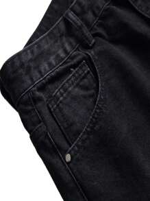 MICKASON Men's Purple Ripped Stretch Skinny Black Bottom Peplum Men's Jeans - Stretchy, Comfortable And Stylish - Perfect For Everyday Casual Wear. - màu đen - Xem 4