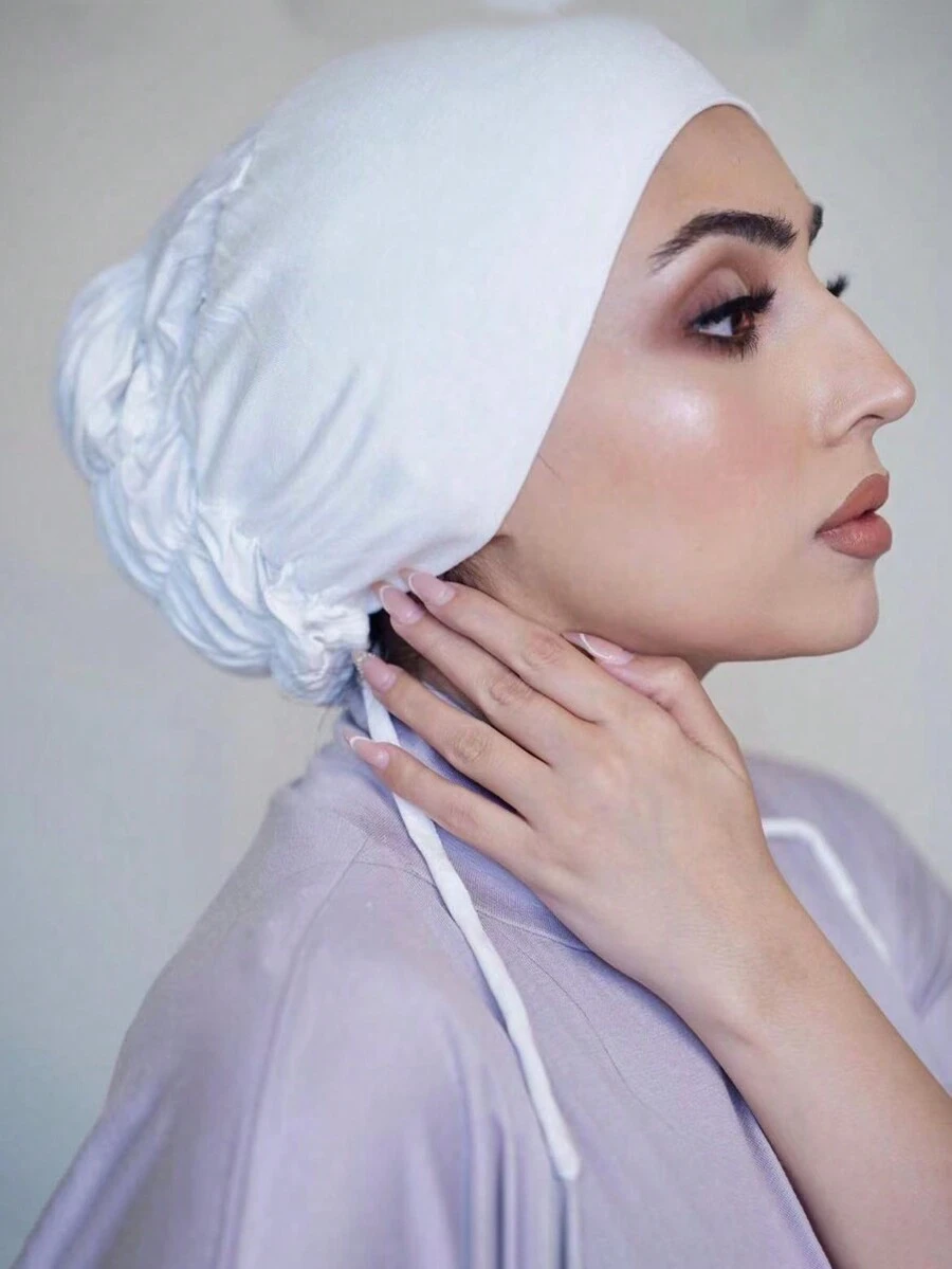 Breathable Undercap With Tie, Inner Hijab Caps - Multicolor - View 1