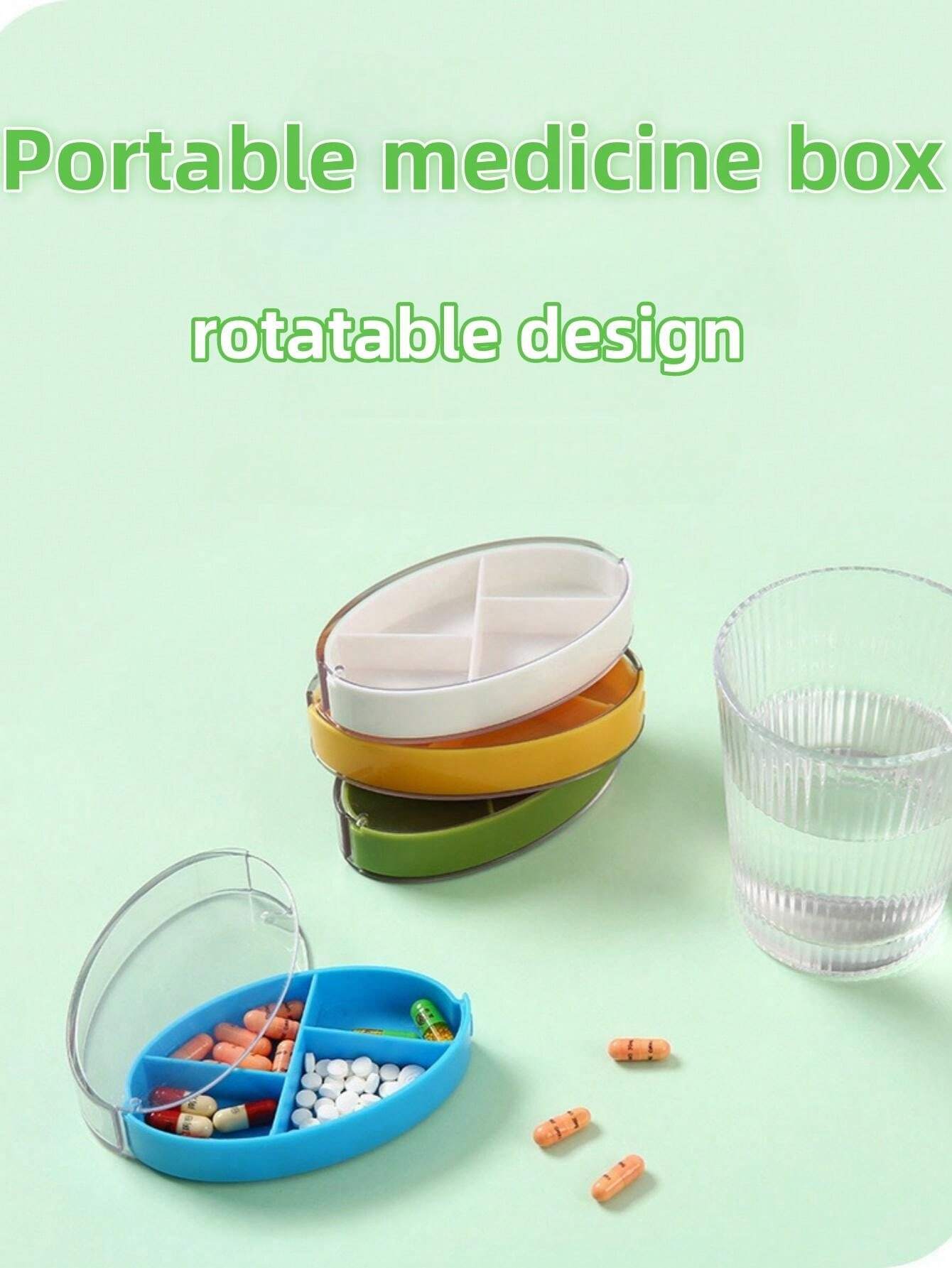 Rotate The Opening And Closing Of The Portable Small Pill Box, 4
