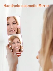 LED Pocket Makeup Mirror, 1X/3X Magnified LED Mini Compact Travel Makeup Mirror, Double-Sided Compact Mirror With Lights, Portable, Wallet Mirror, Folding, Hand-Held, Small Lighted Compact Mirror For Gift,Makeup,Cheap,Room Decor,Vanity,Travel,Bedroom,Makeup Accessories,Mirror,Vanity Mirror,Cheap,Stocking Stuffers,Makeup,Makeup Tools,Cheap Stuff,Gifts,Gifts For Women,Christmas Gifts - White - View 6