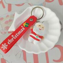 圣诞装饰卡通圣诞圣诞老人钥匙扣、汽车挂件、背包吊饰、圣诞派对礼物 - 彩色 - 查看 12
