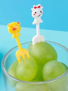 Große Augen Obstgabeln, Geburtstagsdekorationen, Partydekorationen, Feiertagsdekorationen, Party-Zubehör Obstgabel Set, geeignet für Snacks, Kuchen und Desserts als Weihnachtsgeschenk