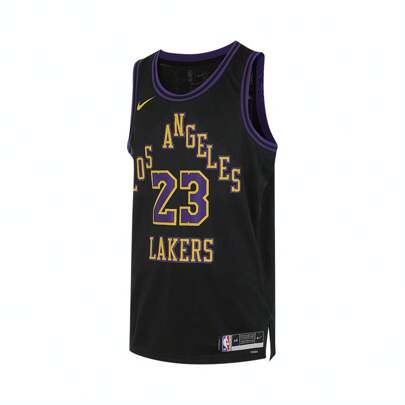 Nike Men's LAL MNK DF SWGMN JSY CE Letter Print Round Neck Summer Tank Top, DX8506-012