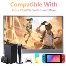 FLYZUNI 15.6 Inch Portable Monitor,1080P USB-C Second External Monitor For Laptop, HDR Plug&Play, PC, Phone,PS, Swich,IPS Ultra-Thin Zero Frame Laptop Monitor