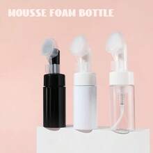 1/3 Chai tạo bọt rỗng 100ml Chai tạo bọt Mousse Sữa rửa mặt dạng bọt Trong suốt, Đen, Trắng Chai có bơm bọt kèm đầu cọ - Nhiều màu - Xem 1