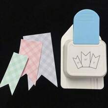 1pc Stainless Steel Hole Puncher - Blue and White - View 15