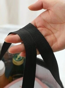 1 túi đựng đồ ăn trưa cách nhiệt in hoa, túi đựng đồ làm mát có quai xách, túi dã ngoại - Nhiều màu - Xem 3