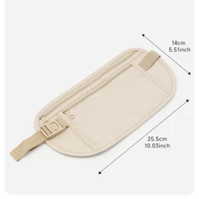Invisible Travel Waist Packs Pouch For Passport Hidden Belt Security Wallet Case For Running Phone Chest Pack Money Waist Bag Halloween Summer, School