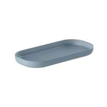 Dual Tray Holder Dispenser Organizer For Small Objects Washbasin Bathroom Vanity Or - Colors - Màu xanh lam - Xem 1