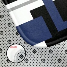 1pc/4pcs Waterproof Geometric Pattern Shower Curtain With 12 Hooks, Bathroom Decor Set Fall Decor Bathroom Accessories Back To School