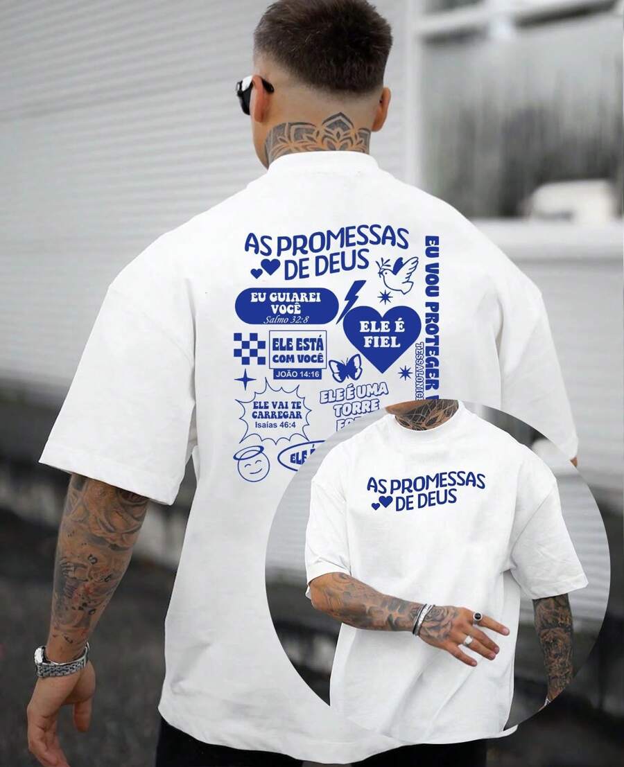 Basic T-Shirt The Promises Of God Evangelical Gospel - trắng - Xem 1