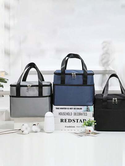 1 件 8L 便携式隔热冷藏袋，带牛津布，户外野餐午餐袋，适合方便户外野餐使用，返校