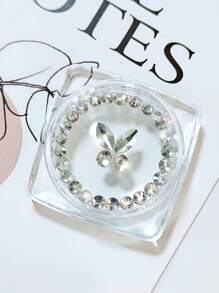 70 piezas Kit de joyería de dientes con piedras de imitación autoadhesivas: gemas de mariposa para dientes, piedras de imitación de fondo plano, diamantes redondos, decoración brillante para dientes, fácil de colocar y quitar, accesorios de cristal, gótica Y2K para Halloween, incluye herramienta y pegamento